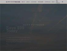 Tablet Screenshot of cityfitnessphilly.com